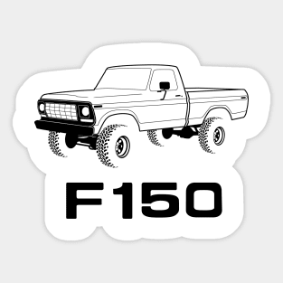 1978 F150 Black Print Sticker